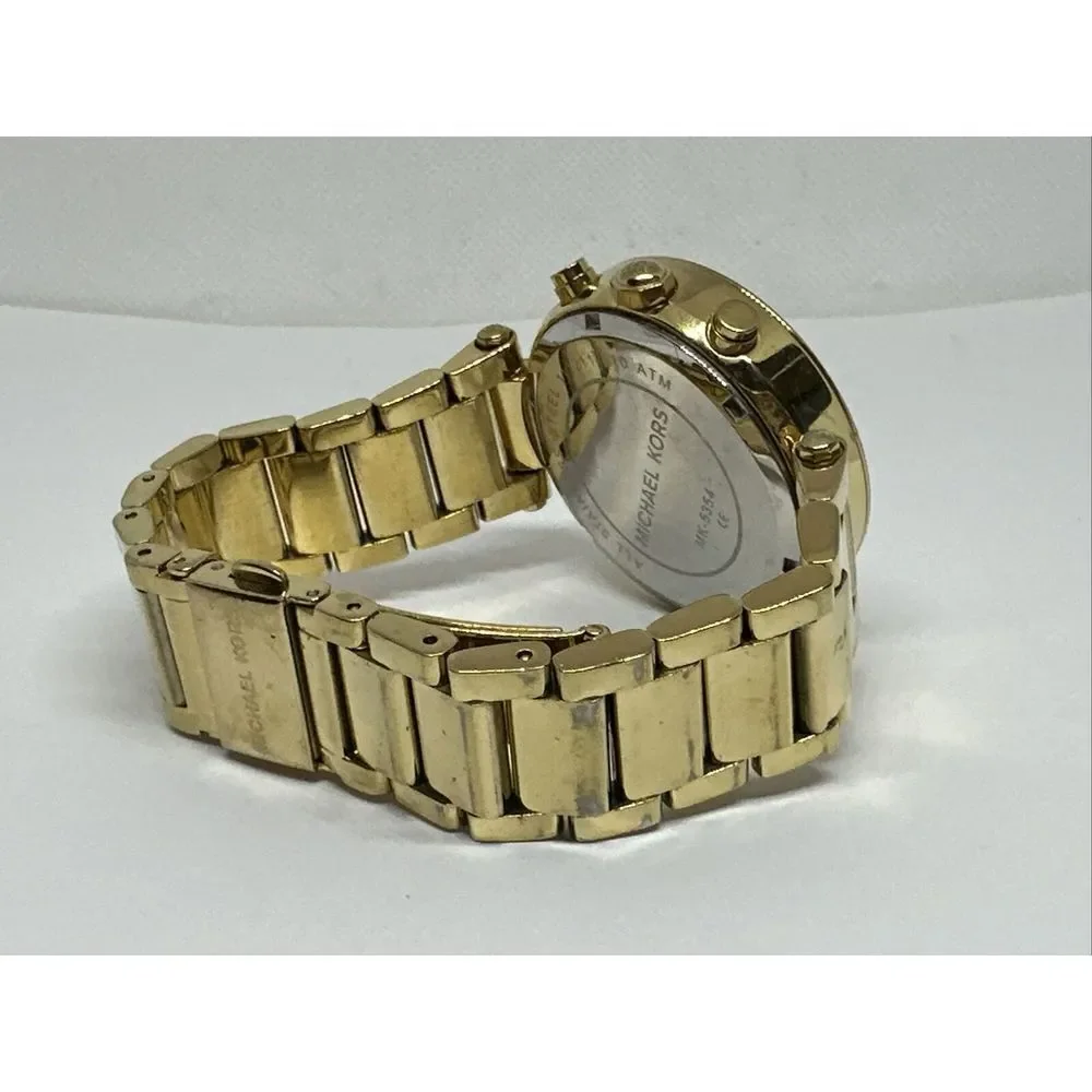Michael Kors Parker MK5354 Women's Gold Stainless Steel Analog Dial Watch NUL5